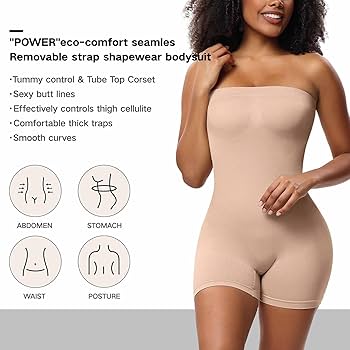 Amazon.co.jp: 補正下着 ボディスーツ 女性用 ストラップレス